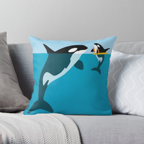 Orca Throw Pillow