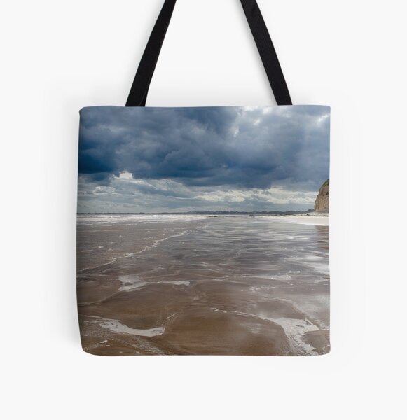 Dane's Dyke Beach, Bridlington All Over Print Tote Bag