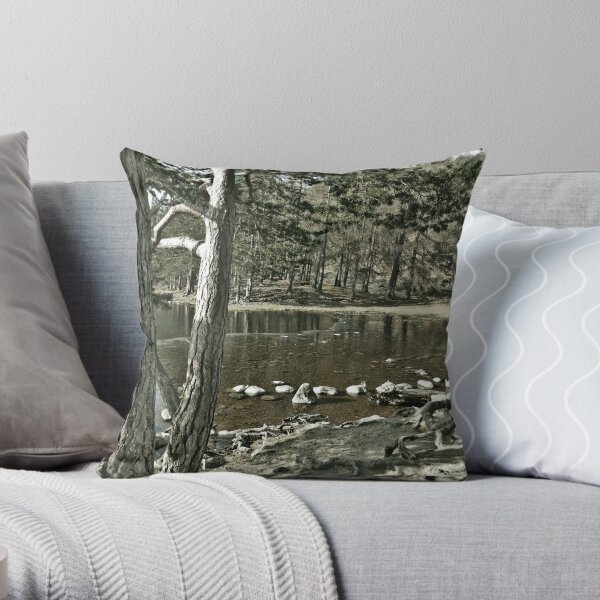 Loch an Eillen Aviemore Throw Pillow
