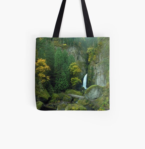 Wahclella Falls 3050_102706 All Over Print Tote Bag