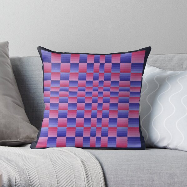 Vague Blur (Violet / Red) Throw Pillow