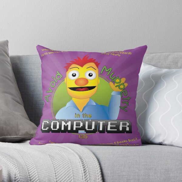 Avoid Muppetry in the Computer Lab Throw Pillow