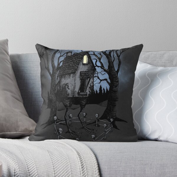 The House of Baba Yaga Throw Pillow