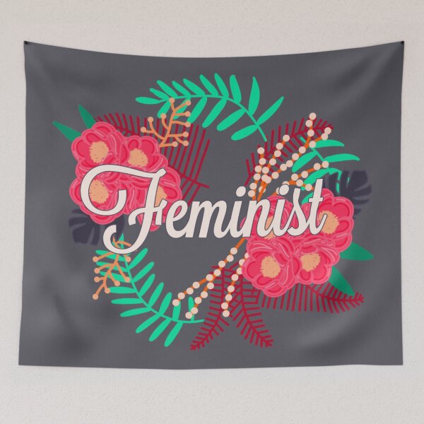 Item preview, Feminist with Flowers  designed and sold by RachelZizmann.