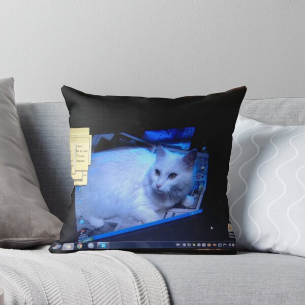 Item preview, sugar King cat on my old laptop on my new laptop designed and sold by Nora Fraser.