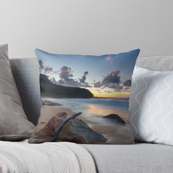 Garie Beach First-Light Throw Pillow
