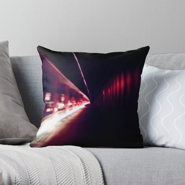 Subway Ride Throw Pillow