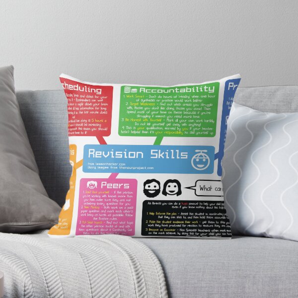 Revision Skills Throw Pillow