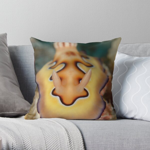 Nudibranch - Chromodoris coi Throw Pillow