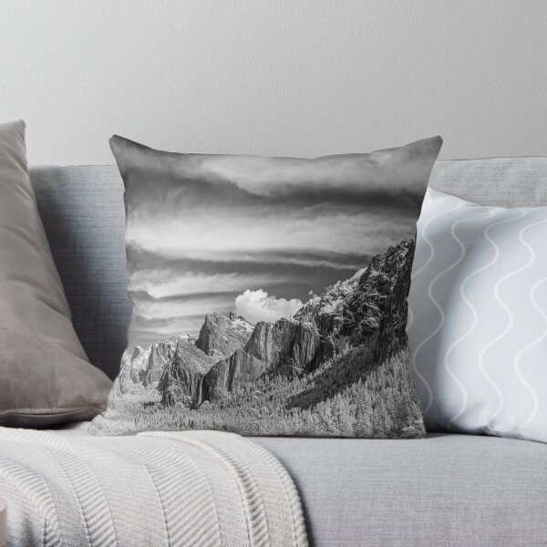Yosemite Sky Rake Throw Pillow
