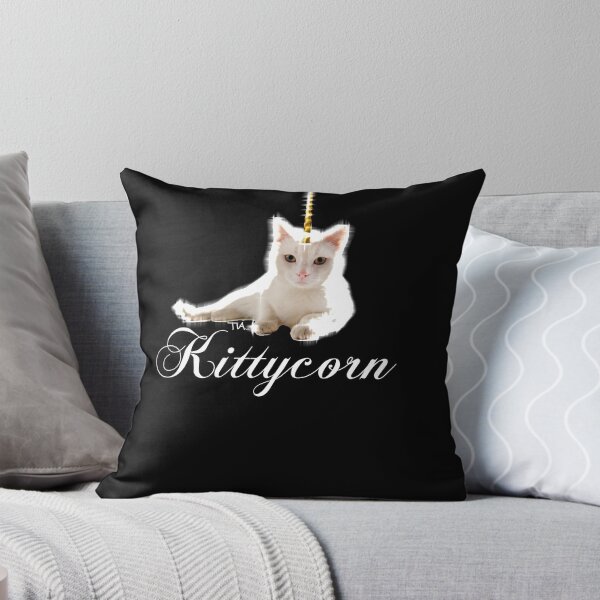 Item preview, white Kittycorn  kitty cat unicorn designed and sold by Dallas ..