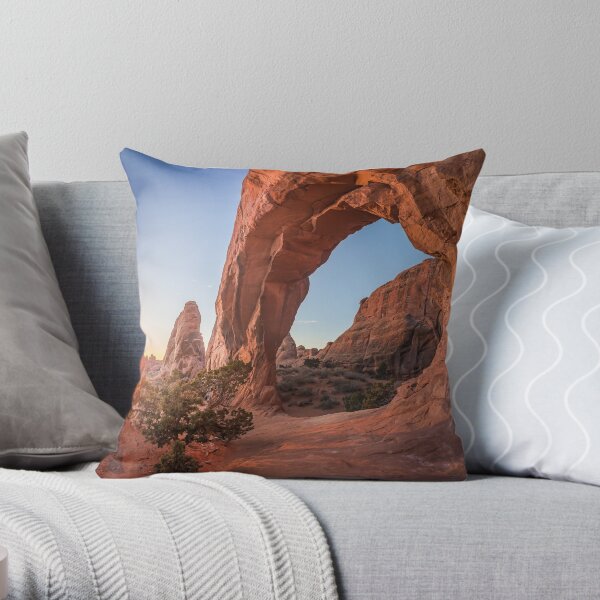 Arches Sunrise Throw Pillow
