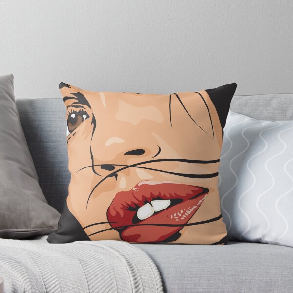 Aperçu de l'œuvre Beautiful Brown Eyed Girl with Red Lips créée et vendue par Doug Wells.