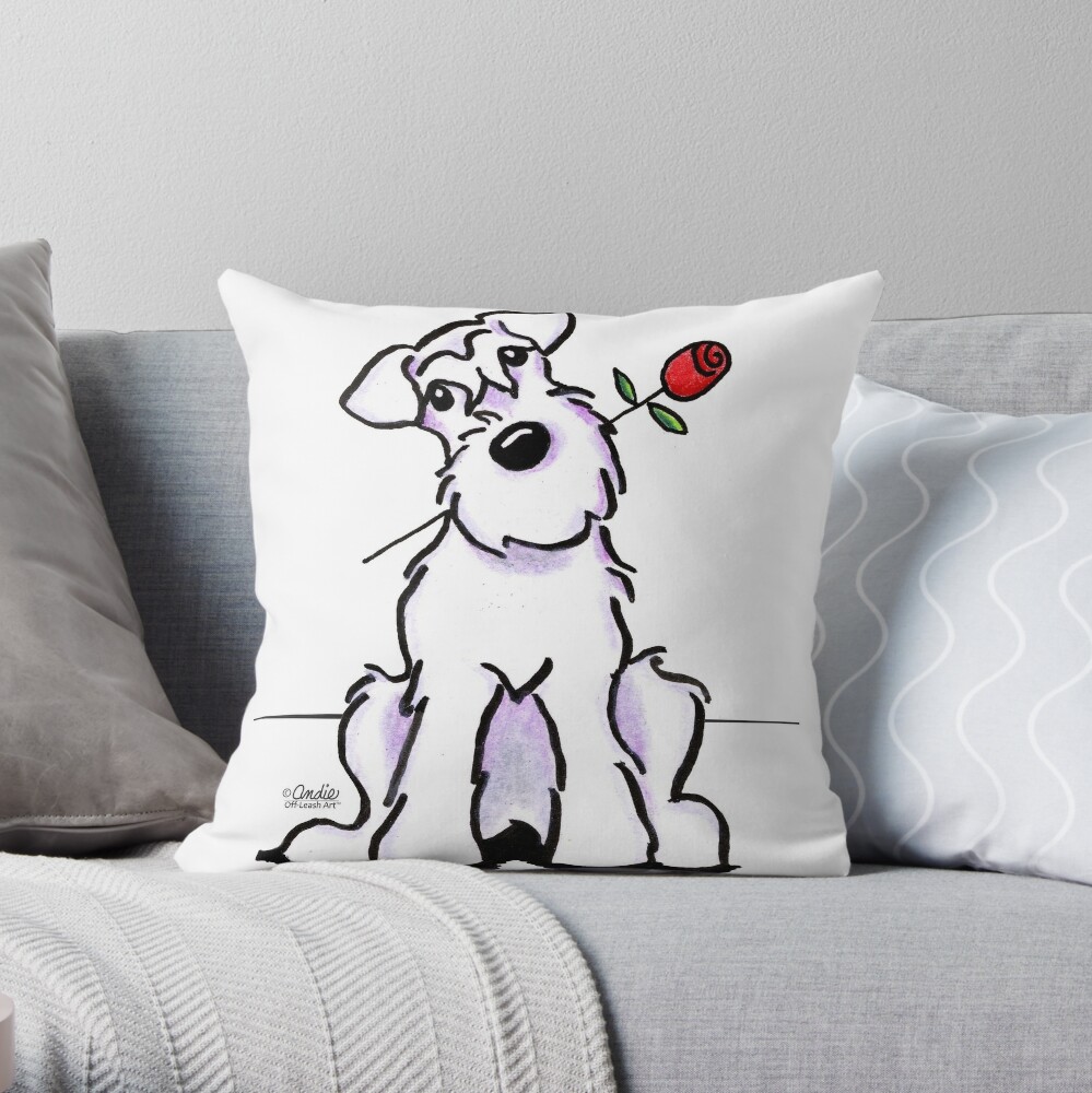 schnauzer decorative pillows