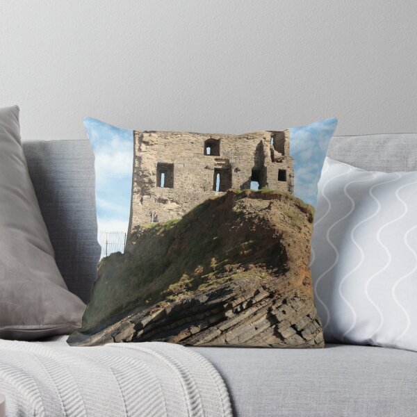 Item preview, Ballybunion castle ruin on a curvy rock face designed and sold by morrbyte.