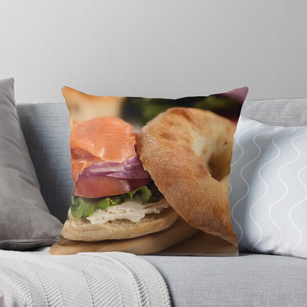 Artikelvorschau, Bialy with Cream Cheese and Lox entworfen und verkauft von Photography by Jerry Deutsch.