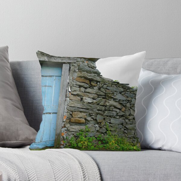 Item preview, stone wall, blue door designed and sold by kejube.