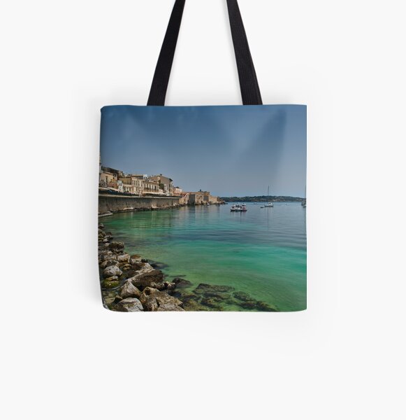 Il lungomare di Ortigia All Over Print Tote Bag