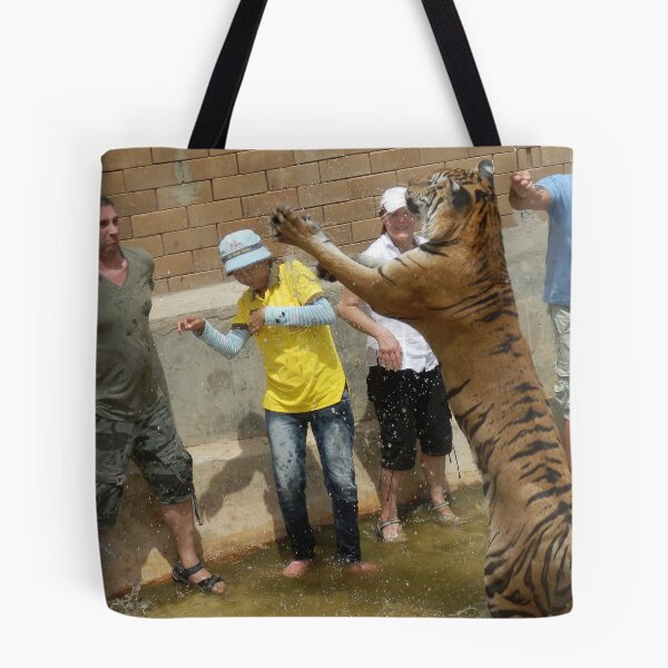 Item preview, leaping tiger crouching human designed and sold by gruntpig.