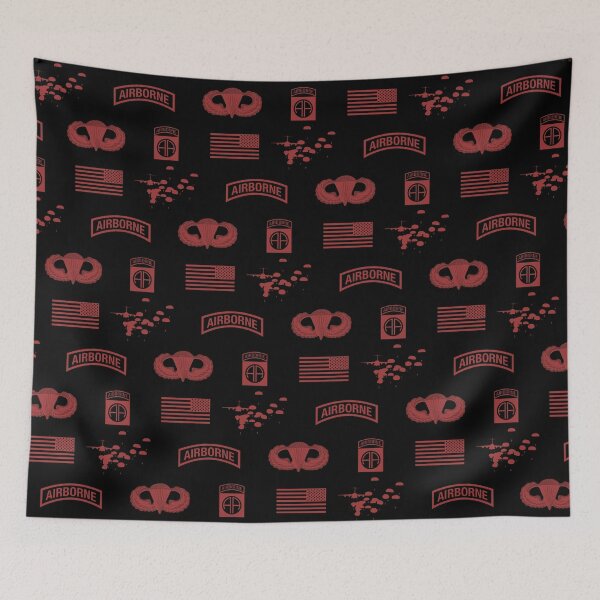 Item preview, 82nd Airborne Division Pattern (Red) designed and sold by Jared Davies.