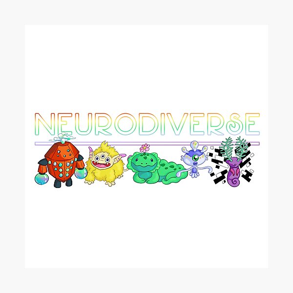 Spectrum Critters - Neurodiverse Photographic Print
