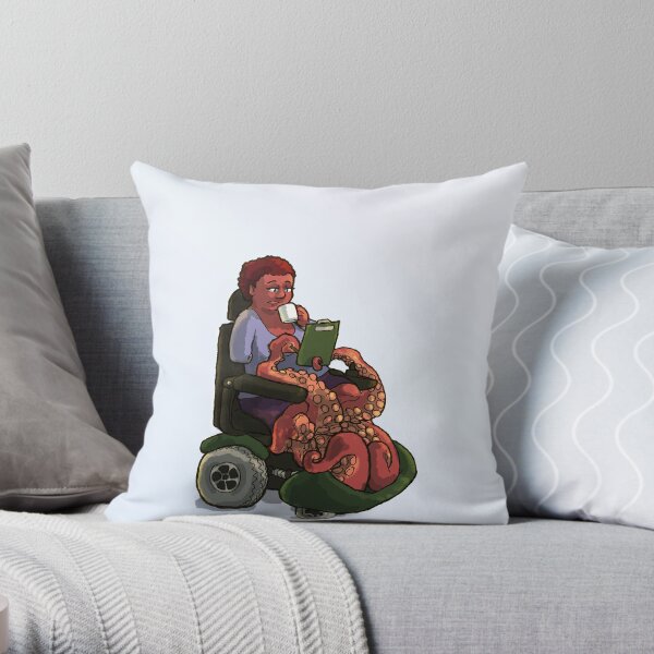 Checking the Morning Roster Throw Pillow
