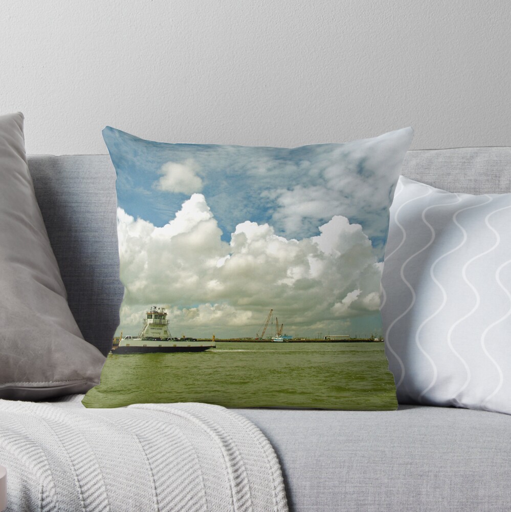Port Aransas, Texas Throw Pillow