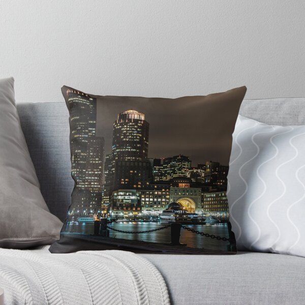 Item preview, Boston Harbor at night designed and sold by Gleb Zverinskiy.