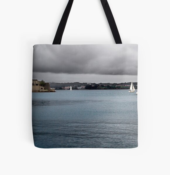 San Antón Castle Bolsa estampada de tela