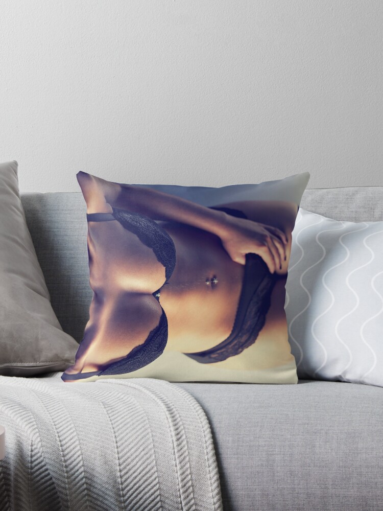 Sexy Woman in Lingerie Pillow