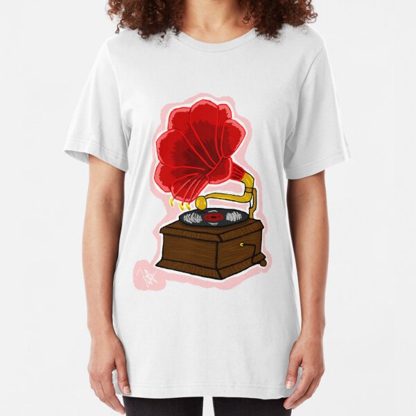 Amaryllis Gramophone Slim Fit T-Shirt