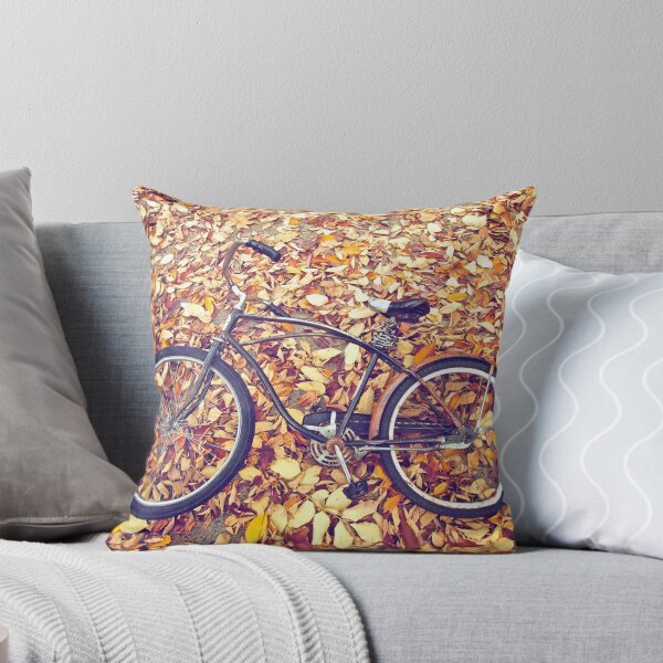 Item preview, Bike and Leaves in Greenpoint. Brooklyn, New York designed and sold by Ramon Martinez.
