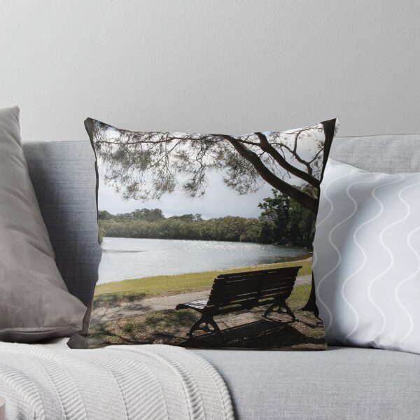 Item preview, Bench Near the Riverbend designed and sold by Robyn J. Blackford.