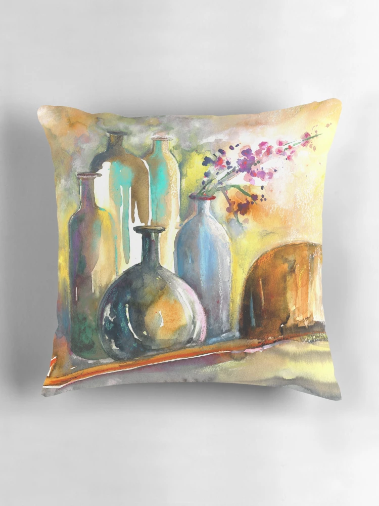 Thumbnail 3 of 4, Pillow, Still Life in Bouges 01 designed and sold by Goodaboom.
