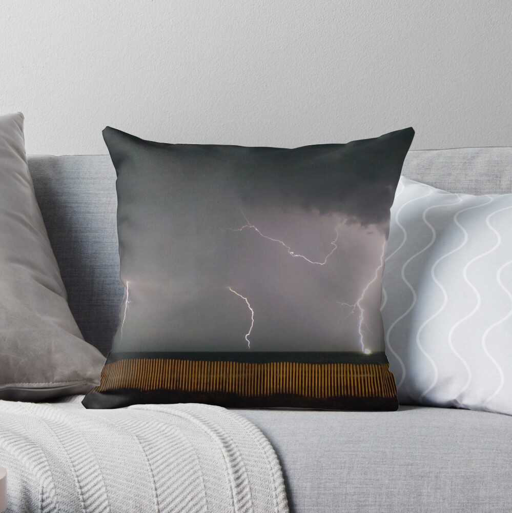 Lighting up the Outer Banks Throw Pillow