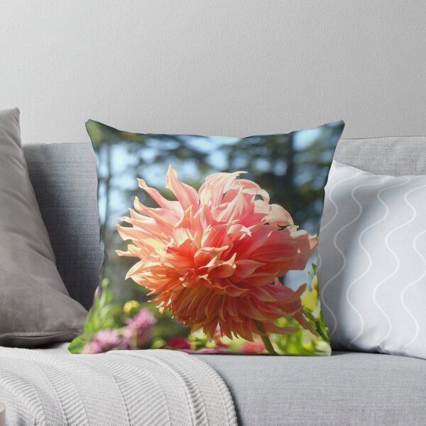Artikelvorschau, Summer Floral Orange Dahlias Garden Prints entworfen und verkauft von BasleeArtPrints.