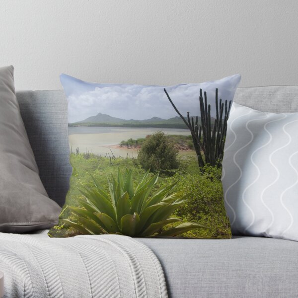 Goto Lake in Bonaire Throw Pillow