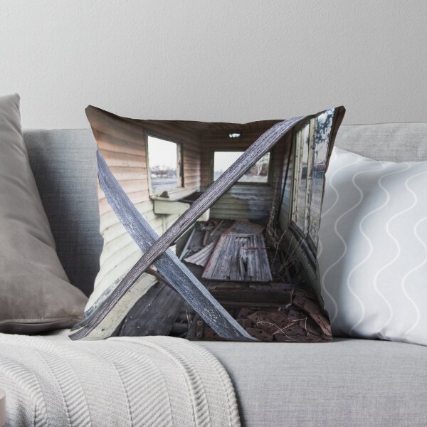 ex signal box Throw Pillow