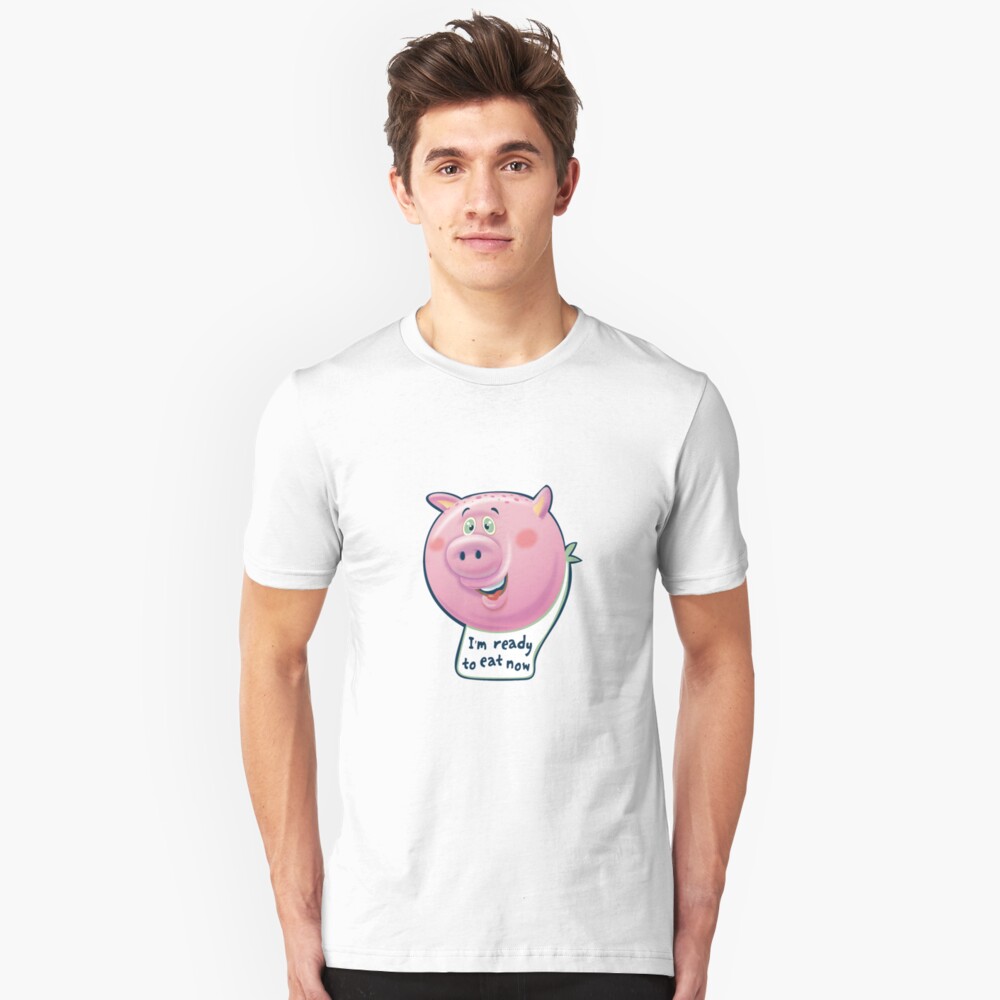 Ready to Eat Now - kids size Slim Fit T-Shirt