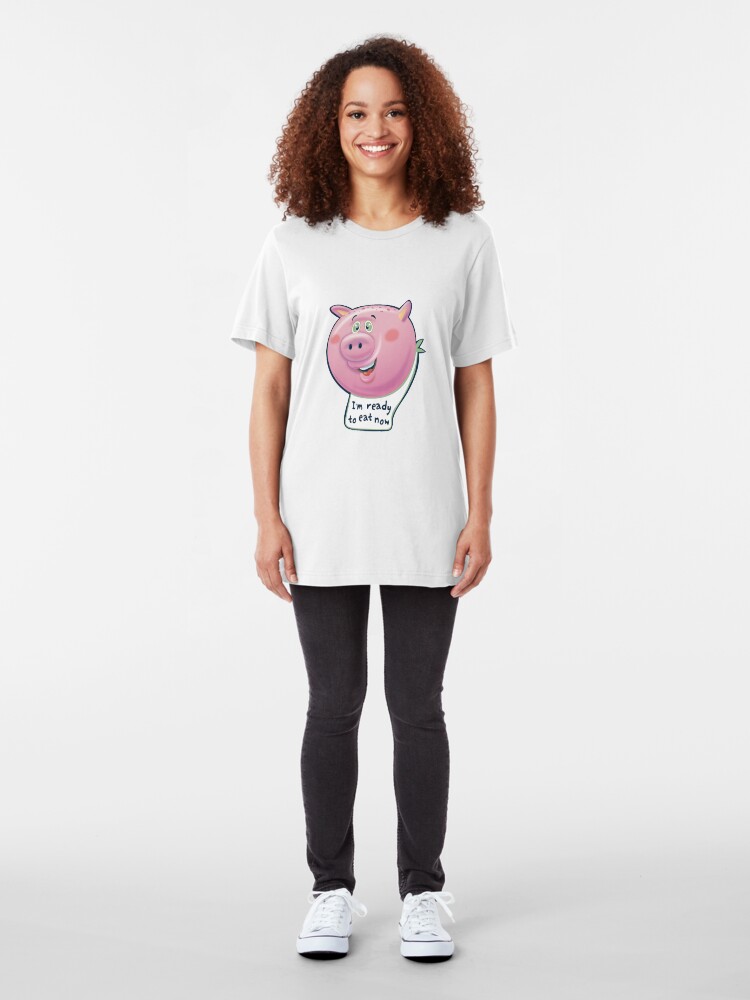 Alternate view of Ready to Eat Now - kids size Slim Fit T-Shirt