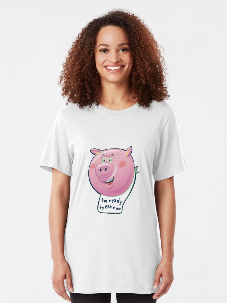 Alternate view of Ready to Eat Now - kids size Slim Fit T-Shirt