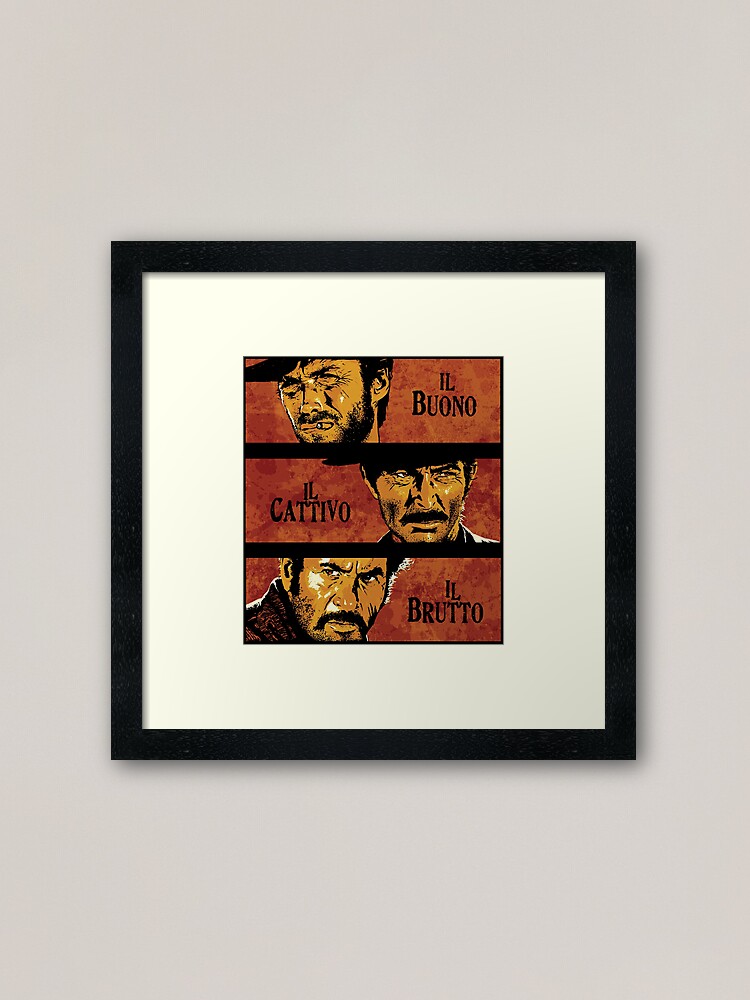 Alternate view of The Good, the Bad, and the Ugly Framed Art Print