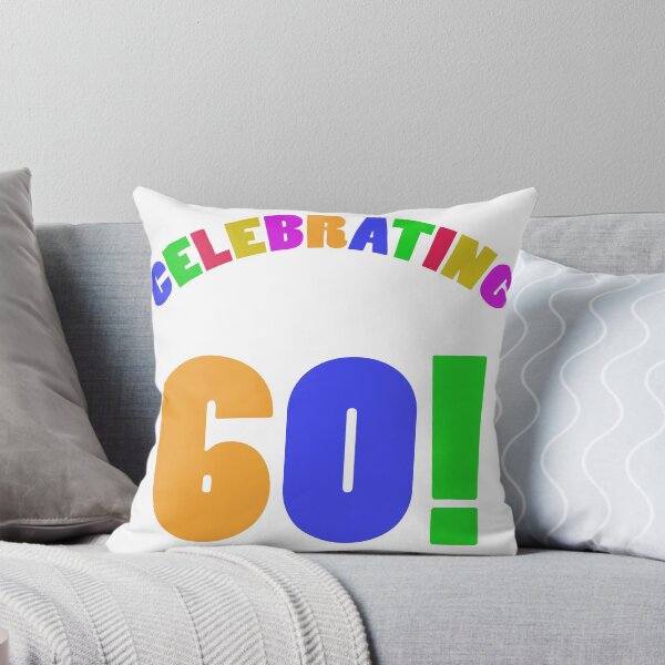 Item preview, Celebrating 60th Birthday (Rainbow) designed and sold by thepixelgarden.