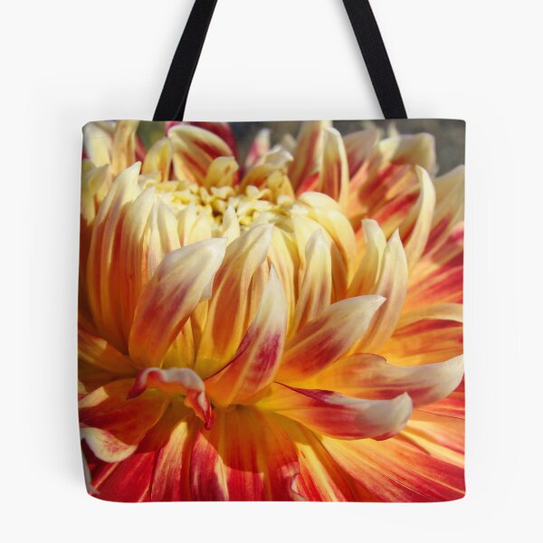 Artikelvorschau, ORANGE DAHLIA Flowers Art Prints Summer Floral entworfen und verkauft von BasleeArtPrints.
