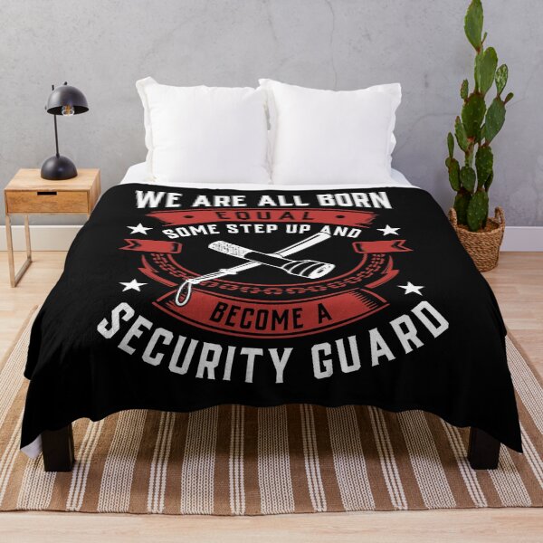 Item preview, We Are All Born Equal Some Step Up And Become A Security Guard designed and sold by Orange Pieces.