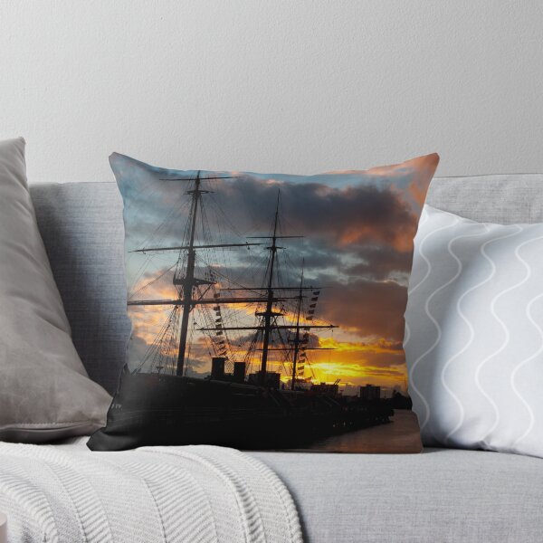 Item preview, HMS Warrior at Sunset designed and sold by Kevin Cartwright.