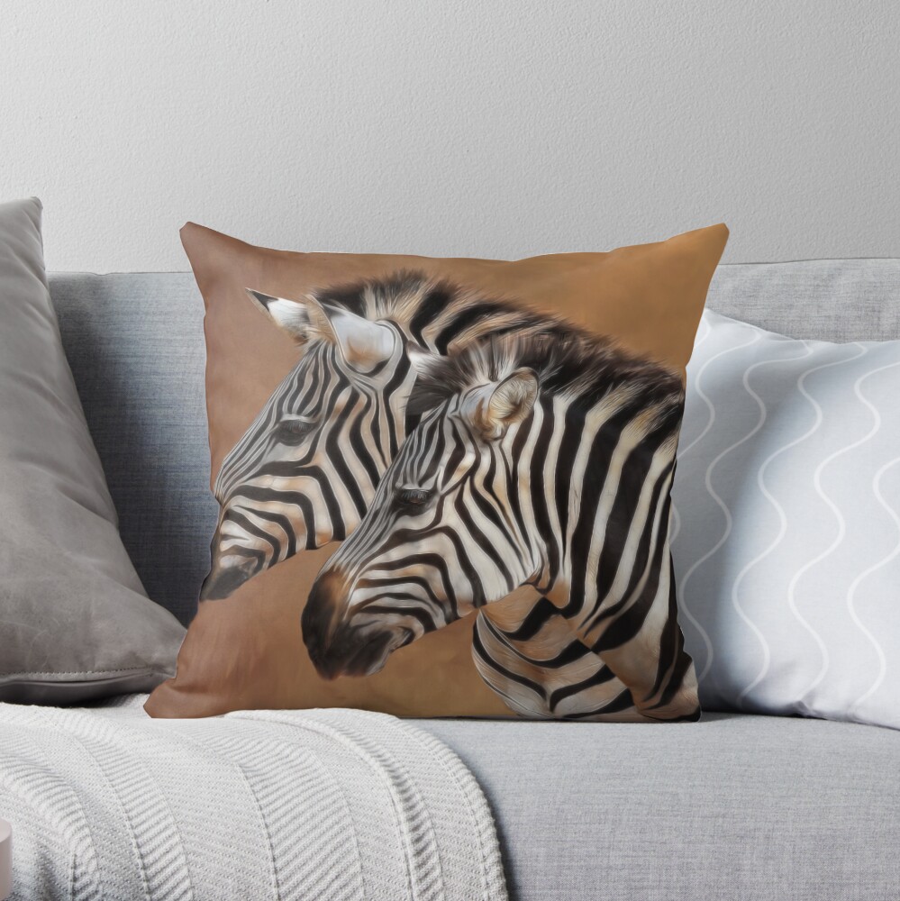 Savana Stripes Throw Pillow