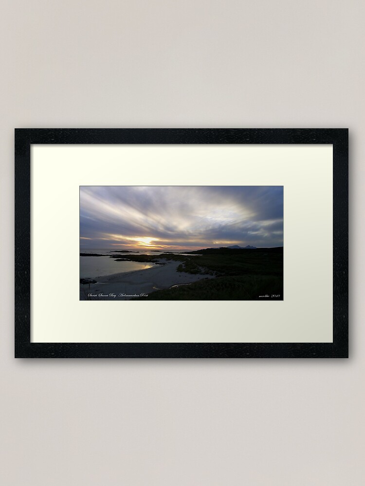 Alternate view of Sanna Bay Ardnamurchan Point Framed Art Print