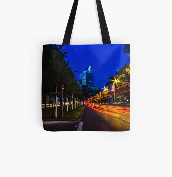 blue hour at friedrichswall (1) All Over Print Tote Bag