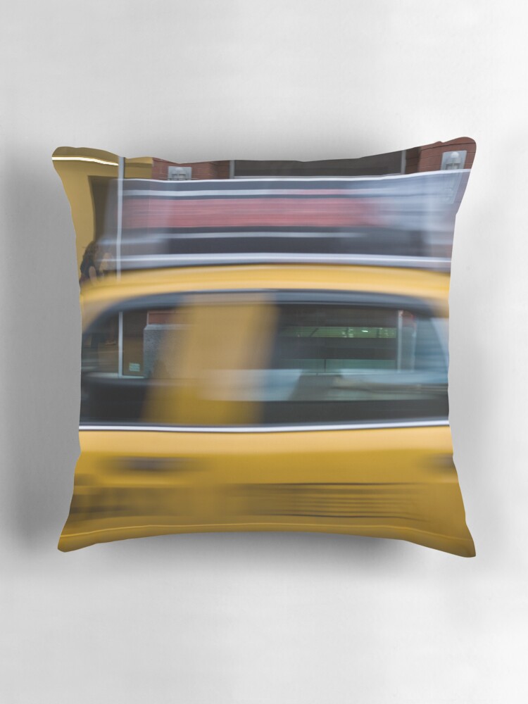 Thumbnail 3 of 4, Pillow, Yellow Taxi designed and sold by mcnallyr.